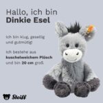 Steiff Kuscheltier Dinkie Esel, Süßes Stofftier mit Kunststoffaugen, Kinder, Jungen & Mädchen, Friends, Plüschtier 2 – Bild 5