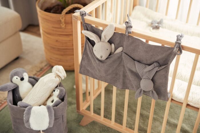 Jollein 037-001-65366 Stofftier Kuscheltier Hase Kaninchen Junge Joey grau2. – Bild 2