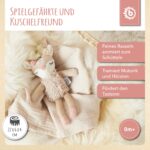 Bieco Kuscheltier Reh Ella mit Rassel | Baby Kuscheltier ab 0 Monate Stofftier Baby Plüschtier Re – Bild 7