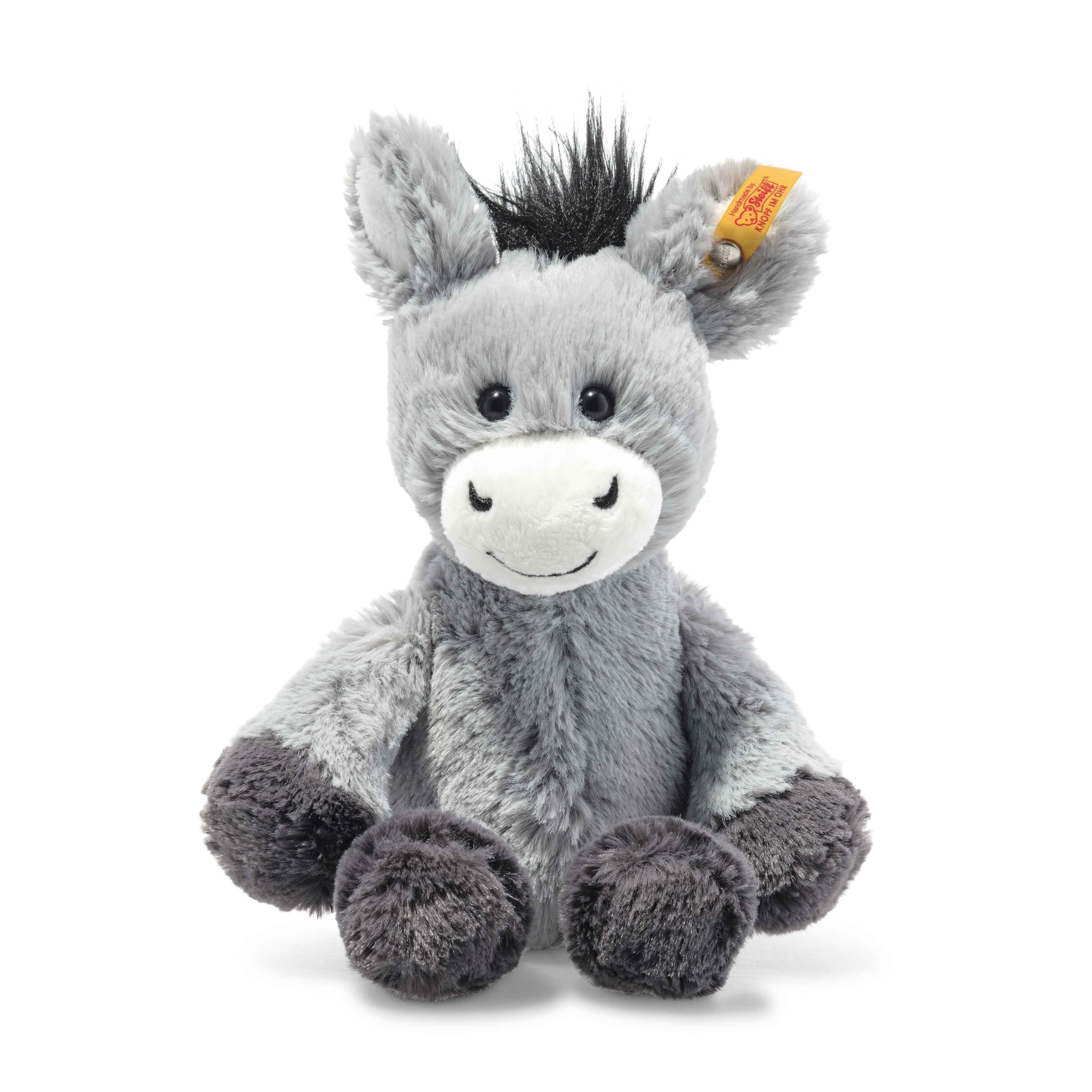 81hRleeSsUL Steiff Kuscheltier Dinkie Esel, Süßes Stofftier mit Kunststoffaugen, Kinder, Jungen & Mädchen, Friends, Plüschtier 2 – Bild 1